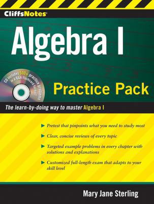 CliffsNotes Algebra I Practice Pack [With CDROM] 0470495960 Book Cover