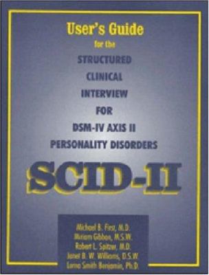 Structured Clinical Interview for DSM-IV Axis I... 0880488107 Book Cover