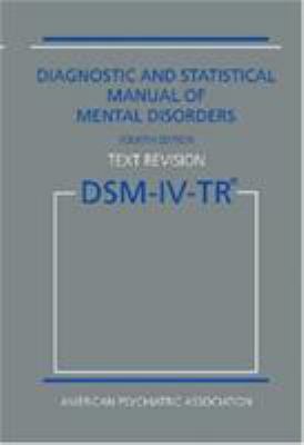 DIAGNOSTIC AND STATISTICAL MANUAL OF MENTAL DIS... B00A2PK3I2 Book Cover