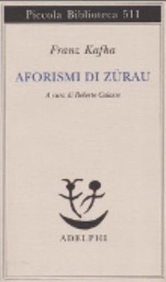 Aforismi di Zürau [Italian] 8845918734 Book Cover