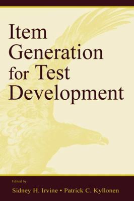 Item Generation for Test Development 0805834419 Book Cover