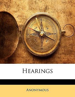 Hearings 1148169601 Book Cover