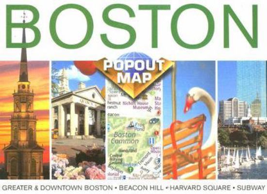 Boston Popout Map: Greater & Downtown Boston, B... 1841394017 Book Cover