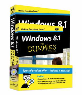 Windows 8.1 For Dummies Book + DVD Bundle 1118821076 Book Cover