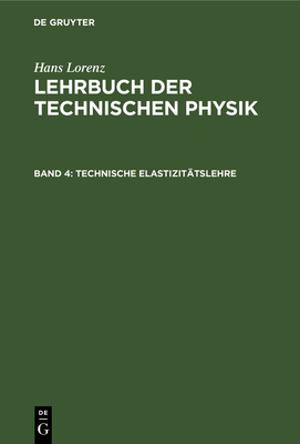 Technische Elastizitätslehre [German] 3486741993 Book Cover