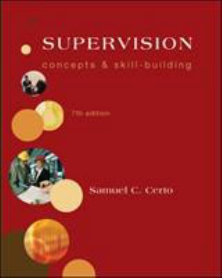 Supervision: Concepts and Skill-Building 0073381519 Book Cover