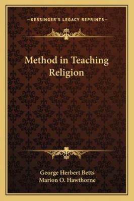 Method in Teaching Religion 1162779101 Book Cover