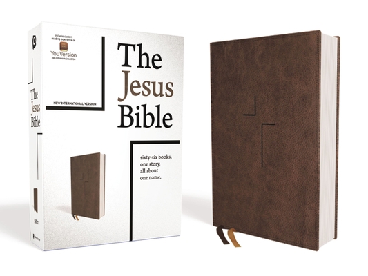 The Jesus Bible, NIV Edition, Leathersoft, Brow... 0310452236 Book Cover