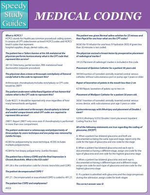 Medical Coding (Speedy Study Guides: Academic) 1632879255 Book Cover