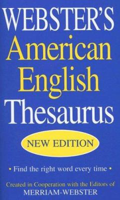 Webster's American English Thesaurus 1596950064 Book Cover