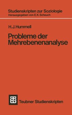 Probleme Der Mehrebenenanalyse [German] 3519000393 Book Cover