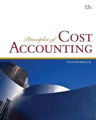 Principles of Cost Accounting 0840037031 Book Cover