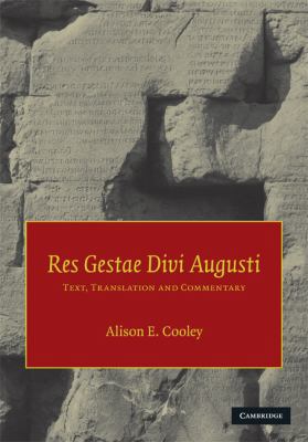 Res Gestae Divi Augusti: Text, Translation, and... 0521841526 Book Cover