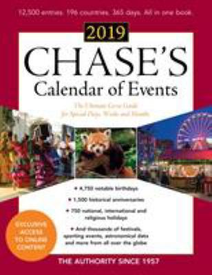 Chase's Calendar of Events 2019: The Ultimate G... 1641432632 Book Cover
