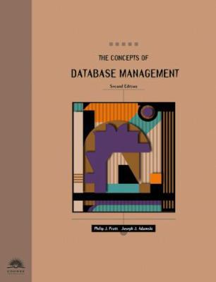 Concepts of Database Management 0760049254 Book Cover
