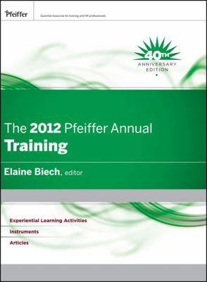 The Pfeiffer Annual: Training 1118073908 Book Cover