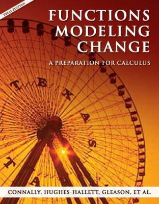 Functions Modeling Change: A Preparation for Ca... 0470039191 Book Cover