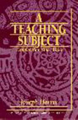 A Teaching Subject: Composition Since 1966 0135158001 Book Cover