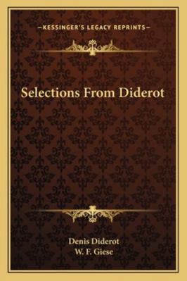 Selections From Diderot 1163228095 Book Cover