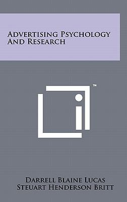 Advertising Psychology And Research 1258012367 Book Cover