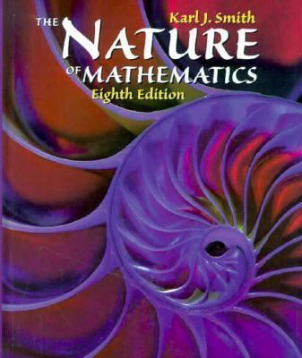 Nature of Mathematics 0534349889 Book Cover