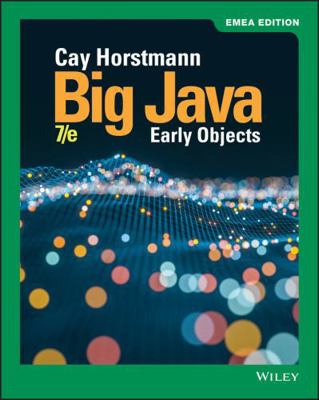 Big Java: Early Objects 111958888X Book Cover