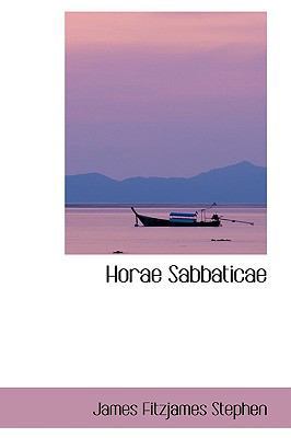 Horae Sabbaticae 1103636510 Book Cover