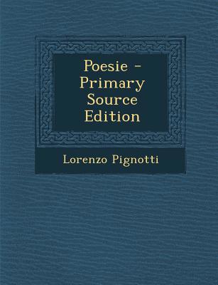 Poesie [Italian] 1289940002 Book Cover
