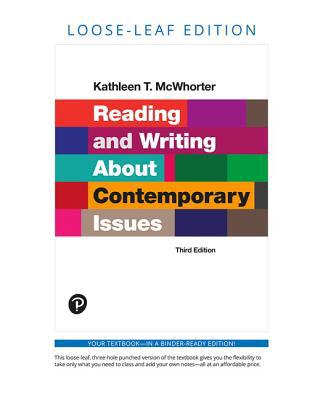 Reading and Writing about Contemporary Issues 0135228875 Book Cover