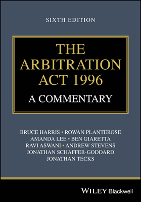 The Arbitration Act 1996 1119898714 Book Cover