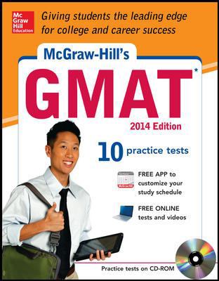 McGraw-Hill's GMAT with CD-ROM, 2014 Edition 0071821430 Book Cover