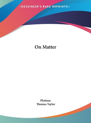 On Matter 1161542116 Book Cover