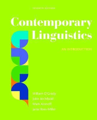 Contemporary Linguistics: An Introduction 1319039774 Book Cover