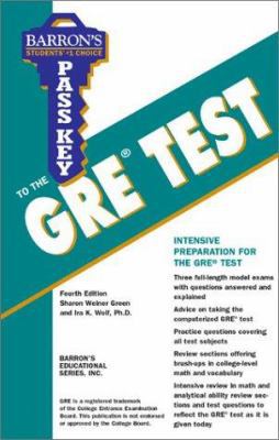 Barron's Pass Key to the GRE Test: Graduate Rec... 0764117823 Book Cover