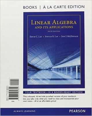 Linear Algebra and Its Applications, Books a la... 0321982657 Book Cover