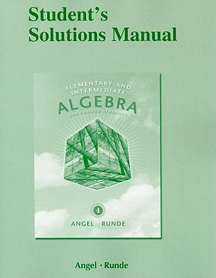 Student Solutions Manual for Elementary & Inter... 0321652371 Book Cover