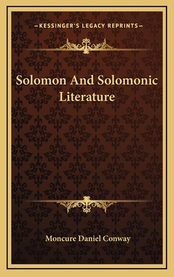 Solomon and Solomonic Literature 1163390712 Book Cover