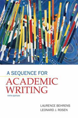 A Sequence for Academic Writing 0205172881 Book Cover