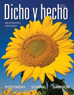 Dicho y Hecho: Beginning Spanish [Spanish] 0470880600 Book Cover