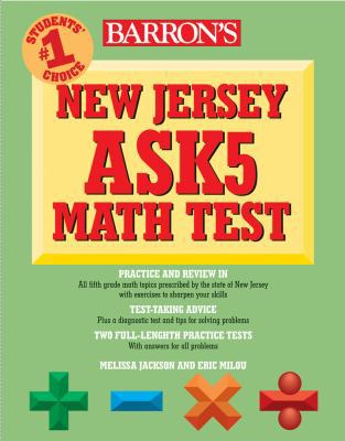 Barron's New Jersey Ask5 Math Test 0764142380 Book Cover