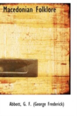 Macedonian Folklore 111036458X Book Cover