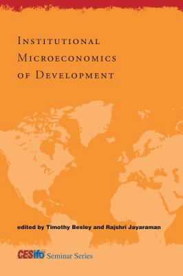 Institutional Microeconomics of Development 0262014068 Book Cover