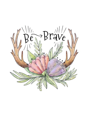 Be Brave Composition Notebook, 8.5 x 11, 150 pa... 1656307685 Book Cover