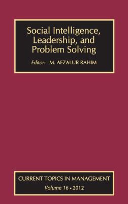 Social Intelligence, Leadership, and Problem So... 1412851734 Book Cover