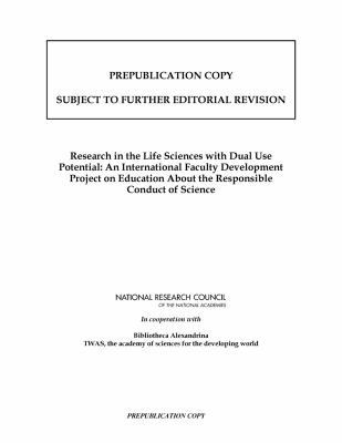 Research in the Life Sciences with Dual Use Pot... 030922117X Book Cover