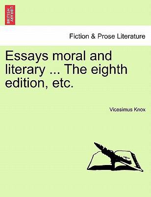 Essays moral and literary ... The eighth editio... 1241106169 Book Cover