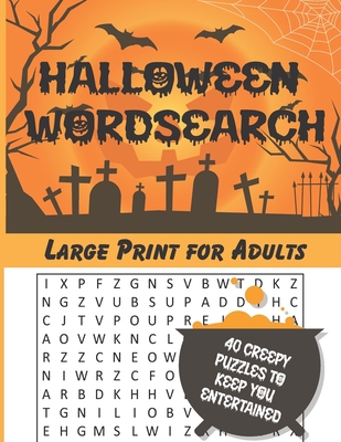 Halloween Wordsearch: For Adults, Large Print [Large Print] B08FT6P4CS Book Cover