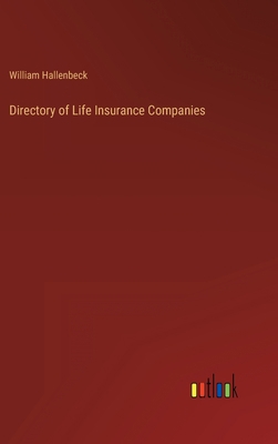 Directory of Life Insurance Companies 336814183X Book Cover