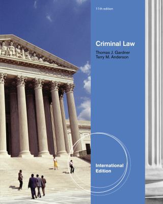 Criminal Law, International Edition 0495913677 Book Cover