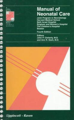 Manual of Neonatal Care: Joint Program in Neona... B0073R20RE Book Cover